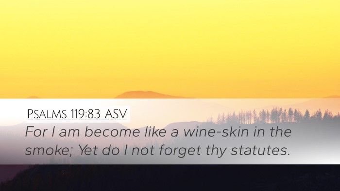 Psalms 119:83 ASV Bible Verse Image