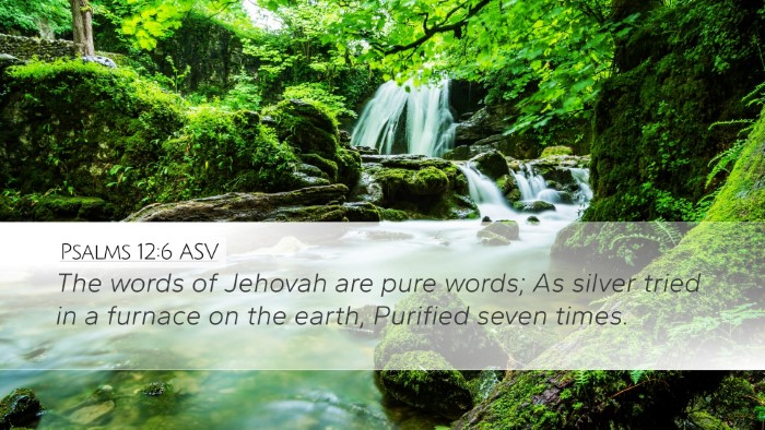 Psalms 12:6 ASV Bible Verse Image