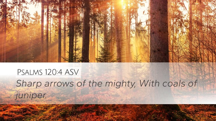 Psalms 120:4 ASV Bible Verse Image