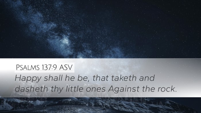 Psalms 137:9 ASV Bible Verse Image
