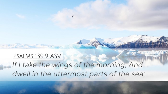 Psalms 139:9 ASV Bible Verse Image