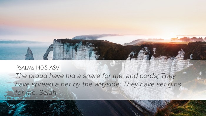 Psalms 140:5 ASV Bible Verse Image