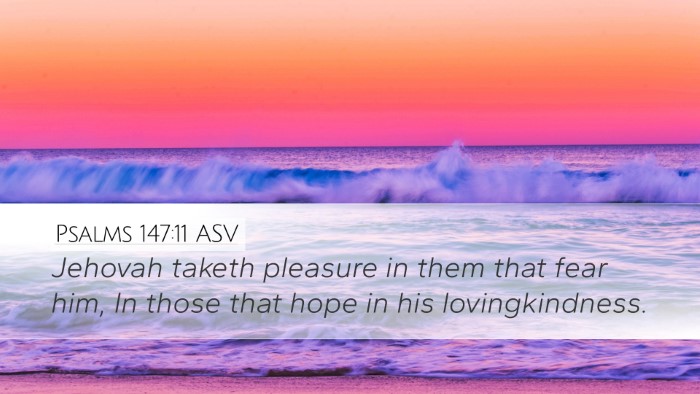 Psalms 147:11 ASV Bible Verse Image