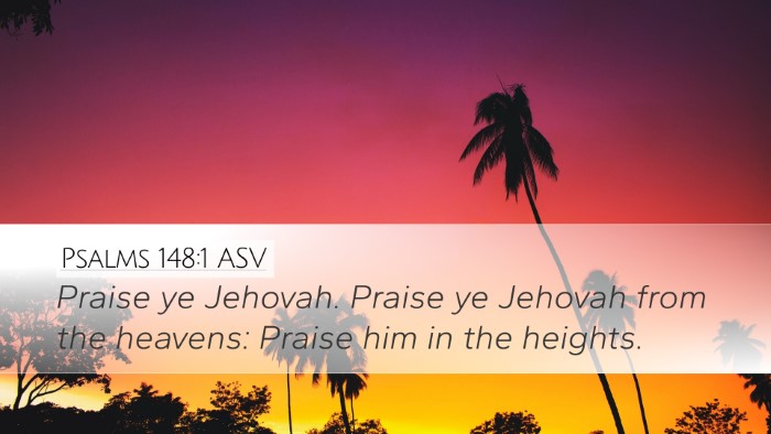 Psalms 148:1 ASV Bible Verse Image