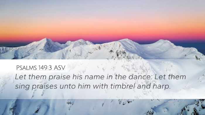 Psalms 149:3 ASV Bible Verse Image