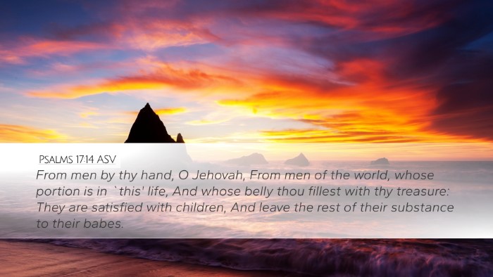Psalms 17:14 ASV Bible Verse Image