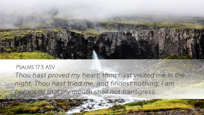 Psalms 17:3 ASV Bible Verse Image