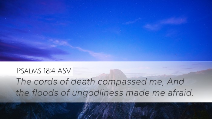 Psalms 18:4 ASV Bible Verse Image