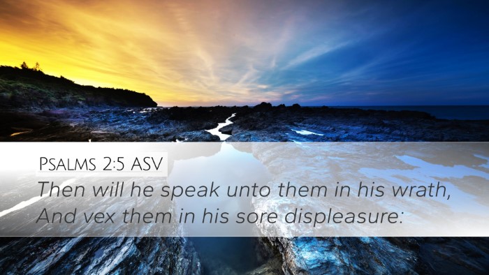 Psalms 2:5 ASV Bible Verse Image