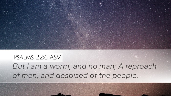 Psalms 22:6 ASV Bible Verse Image