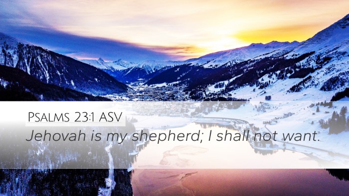 Psalms 23:1 ASV Desktop Wallpaper - Jehovah is my shepherd; I shall not - Desktop Bible Verse Wallpaper