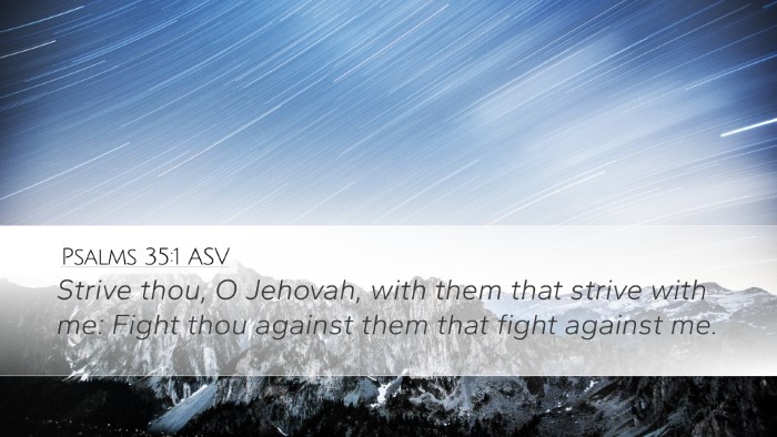 Psalms 35:1 ASV Bible Verse Image