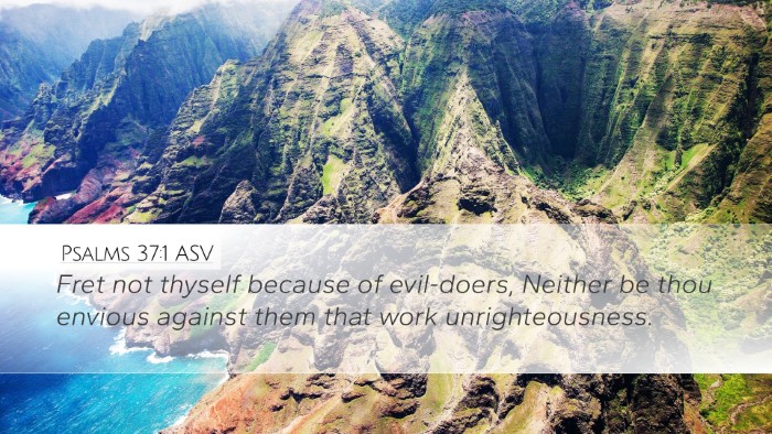 Psalms 37:1 ASV Bible Verse Image