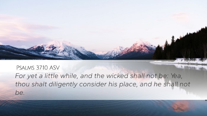 Psalms 37:10 ASV Bible Verse Image