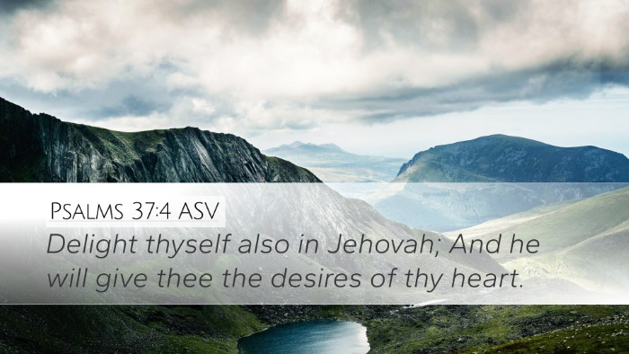 Psalms 37:4 ASV Bible Verse Image