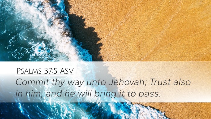 Psalms 37:5 ASV Bible Verse Image