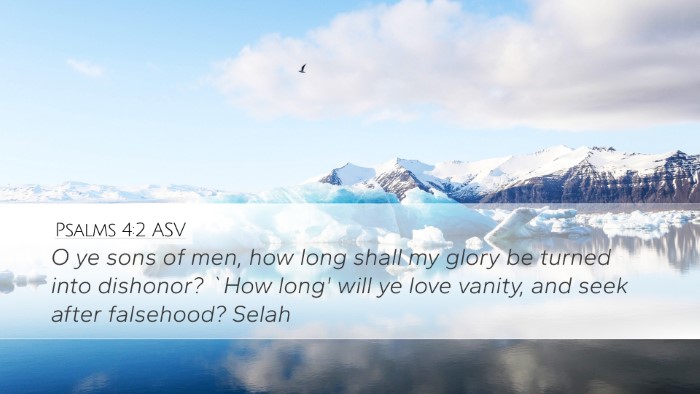 Psalms 4:2 ASV Bible Verse Image