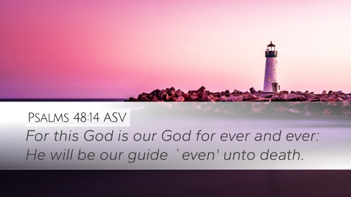 Psalms 48:14 ASV Desktop Wallpaper - For this God is our God for ever and ever: He - Desktop Bible Verse Wallpaper