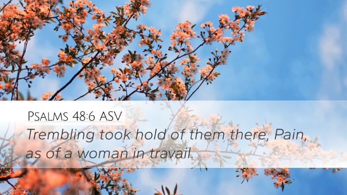 Psalms 48:6 ASV Bible Verse Image
