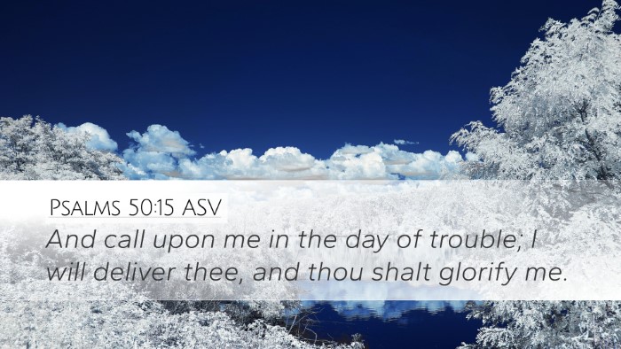Psalms 50:15 ASV Bible Verse Image