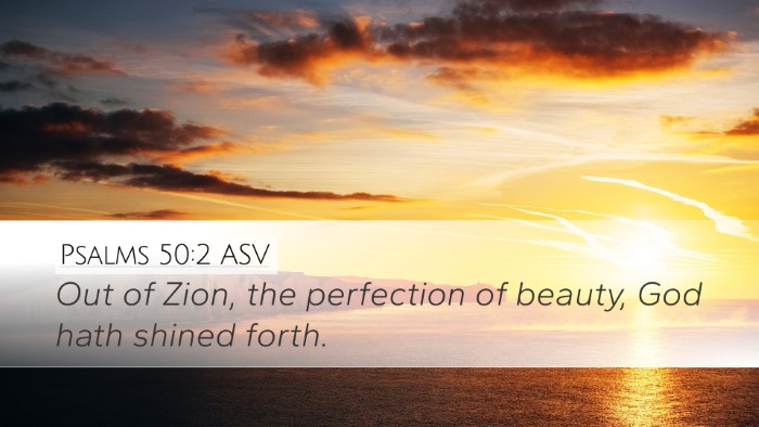 Psalms 50:2 ASV Bible Verse Image