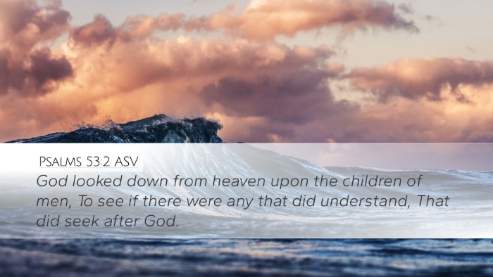 Psalms 53:2 ASV Bible Verse Image