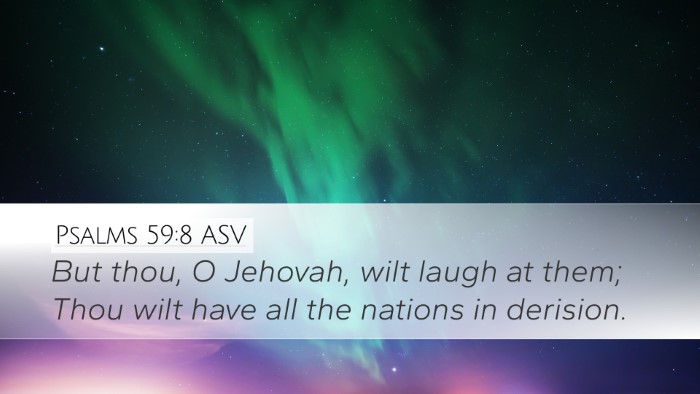 Psalms 59:8 ASV Bible Verse Image