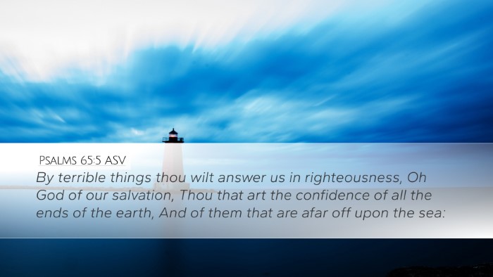 Psalms 65:5 ASV Bible Verse Image
