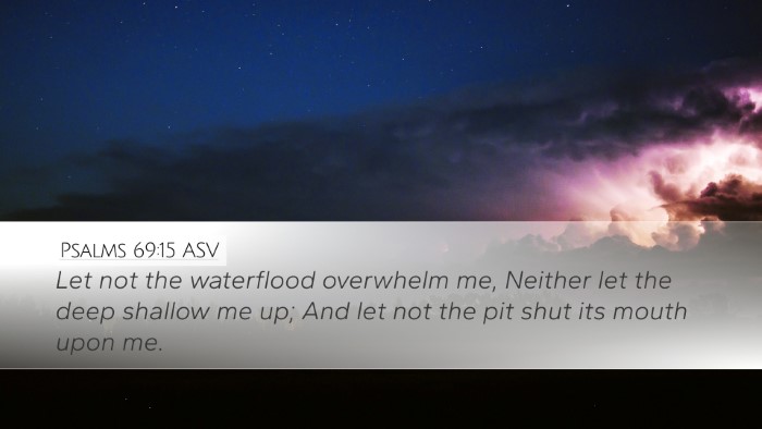 Psalms 69:15 ASV Bible Verse Image