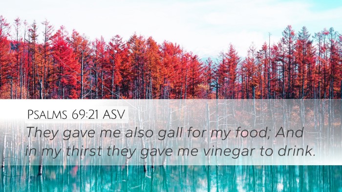 Psalms 69:21 ASV Bible Verse Image