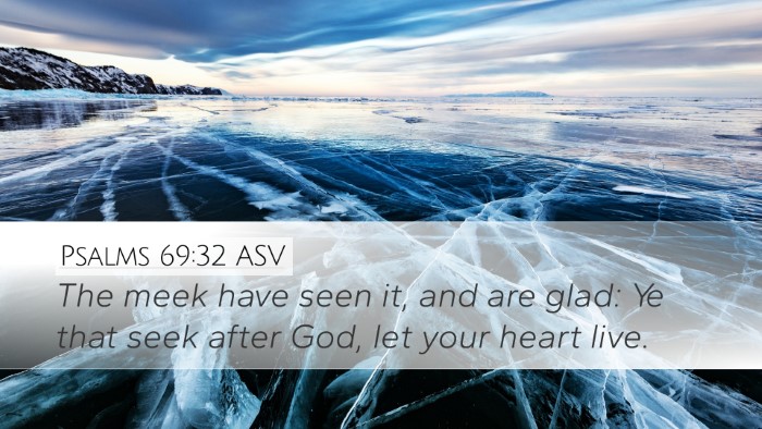 Psalms 69:32 ASV Bible Verse Image