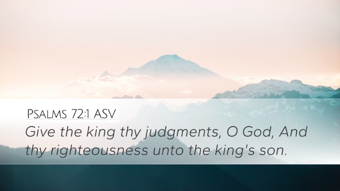 Psalms 72:1 ASV Bible Verse Image