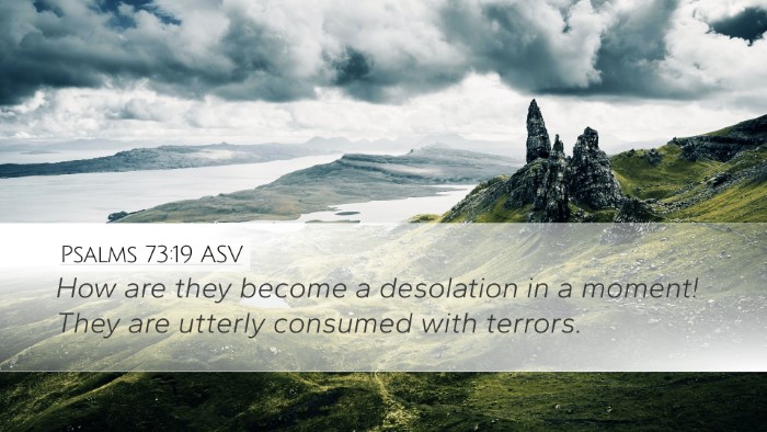 Psalms 73:19 ASV Bible Verse Image