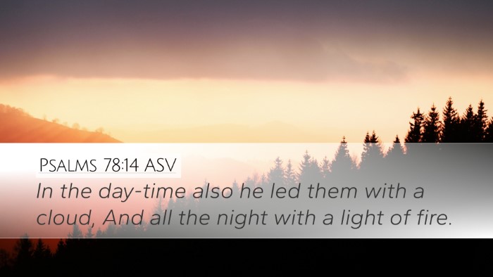 Psalms 78:14 ASV Bible Verse Image