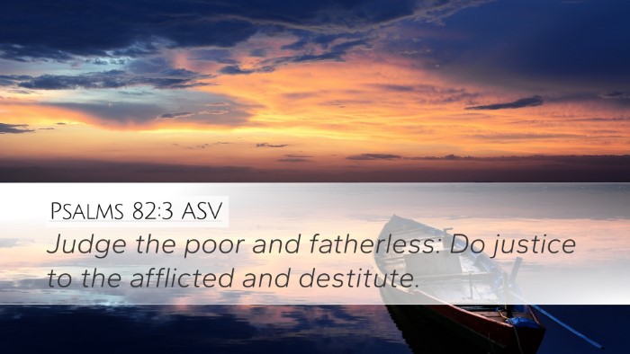 Psalms 82:3 ASV Bible Verse Image