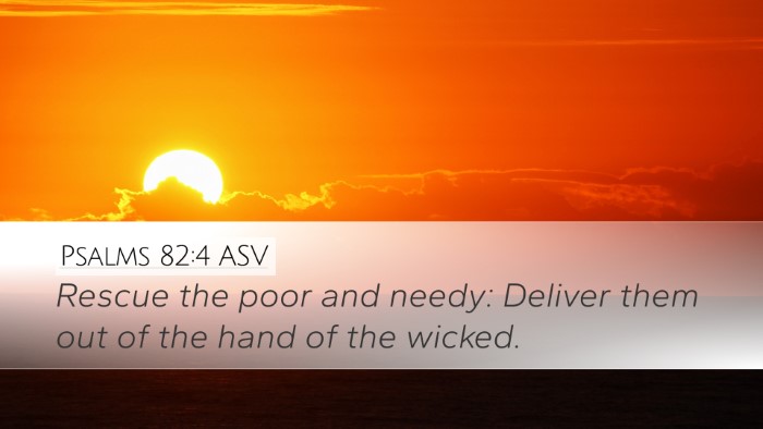 Psalms 82:4 ASV Bible Verse Image
