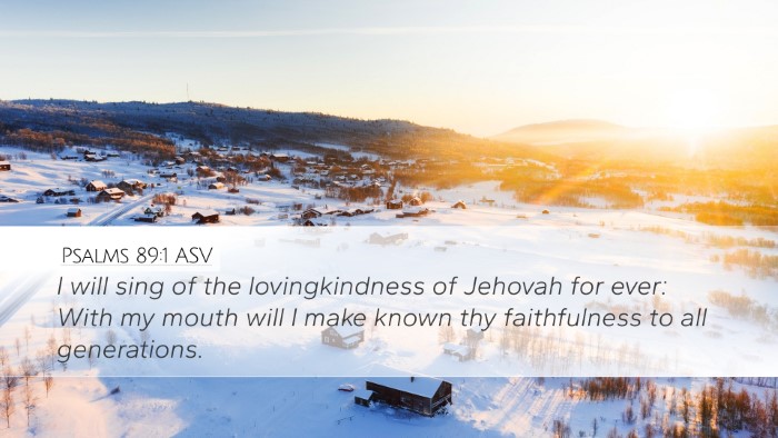 Psalms 89:1 ASV Bible Verse Image