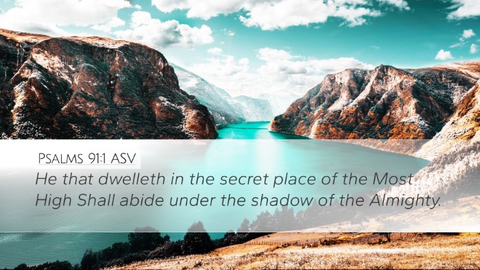 Psalms 91:1 ASV Bible Verse Image