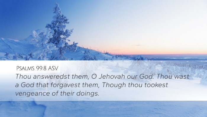 Psalms 99:8 ASV Bible Verse Image