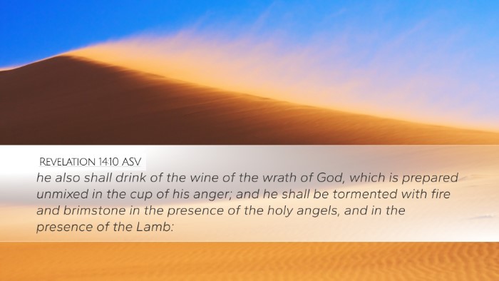 Revelation 14:10 ASV Bible Verse Image