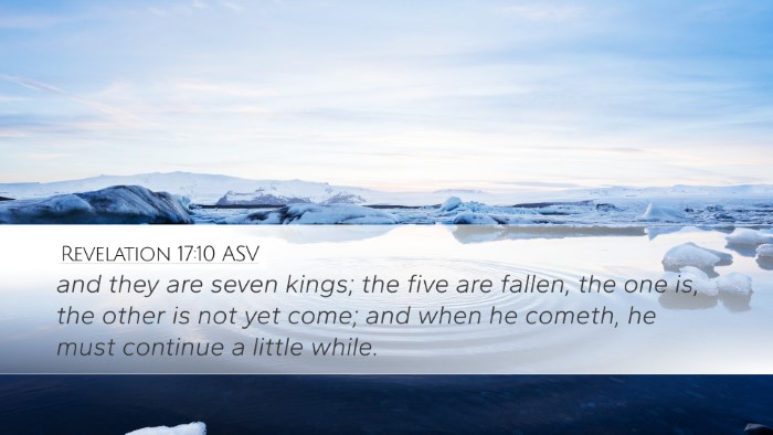 Revelation 17:10 ASV Bible Verse Image