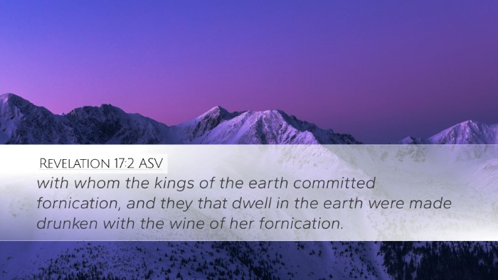 Revelation 17:2 ASV Bible Verse Image