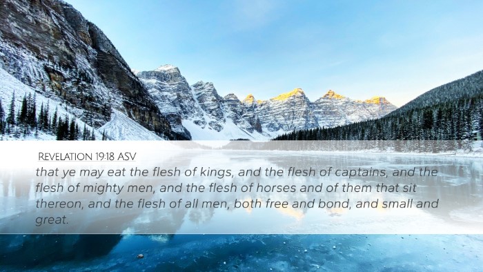Revelation 19:18 ASV Bible Verse Image