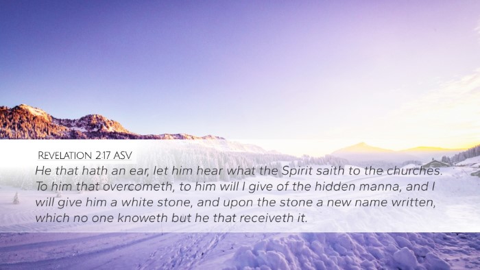 Revelation 2:17 ASV Bible Verse Image