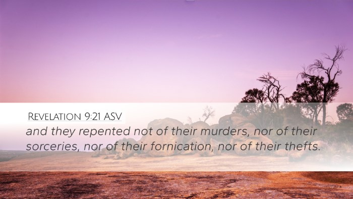 Revelation 9:21 ASV Bible Verse Image