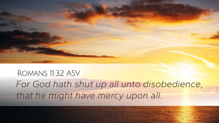 Romans 11:32 ASV Bible Verse Image
