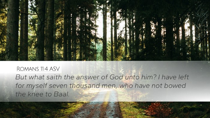 Romans 11:4 ASV Bible Verse Image