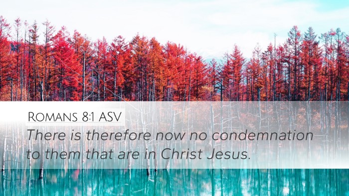 Romans 8:1 ASV Bible Verse Image
