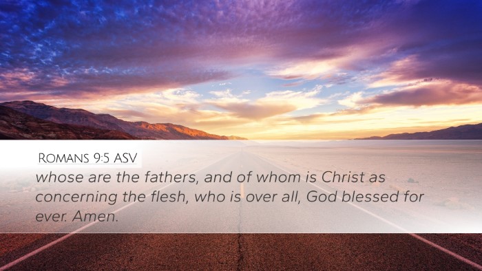 Romans 9:5 ASV Bible Verse Image