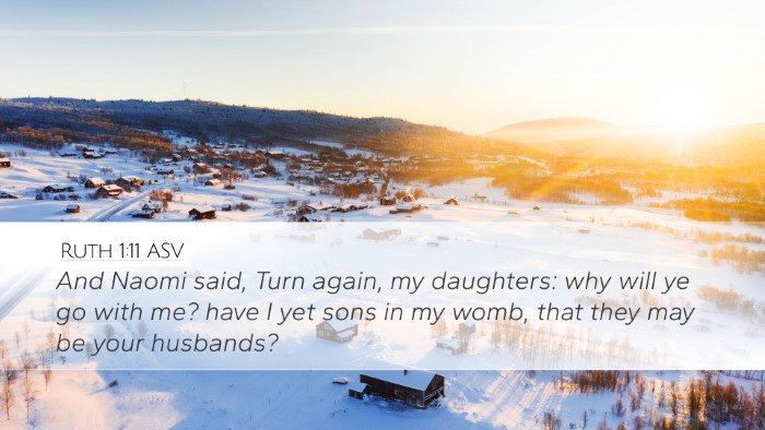 Ruth 1:11 ASV Bible Verse Image